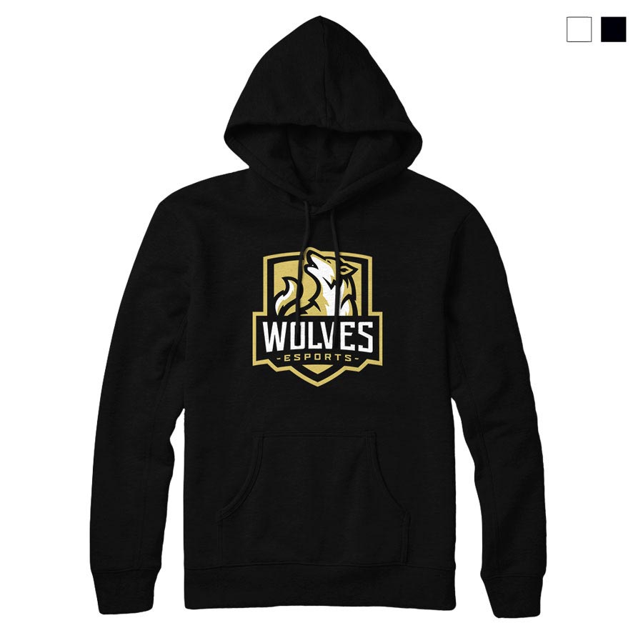 Hoodie with wolf logo Clearance